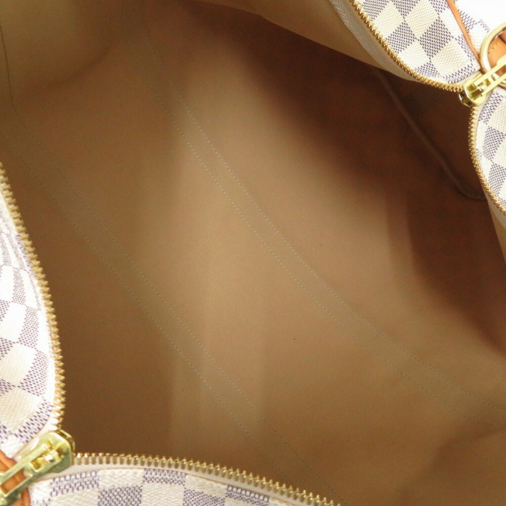 Louis Vuitton White Damier Azur Boston Bag