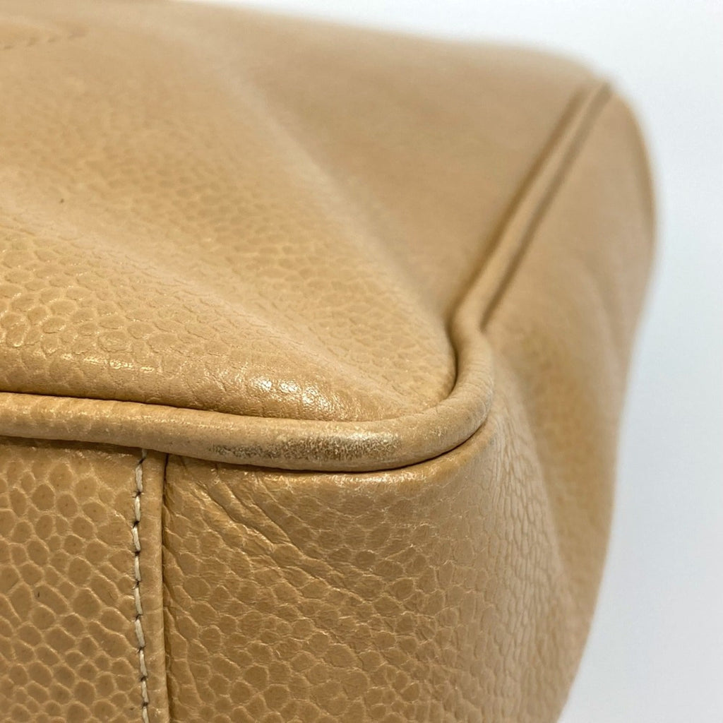 Chanel Beige Leather Shoulder Bag