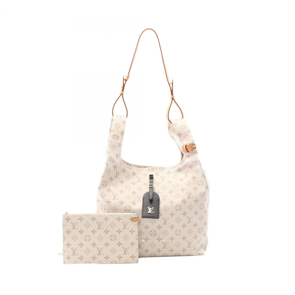 Louis Vuitton Brown White Coated Canvas Tote Bag