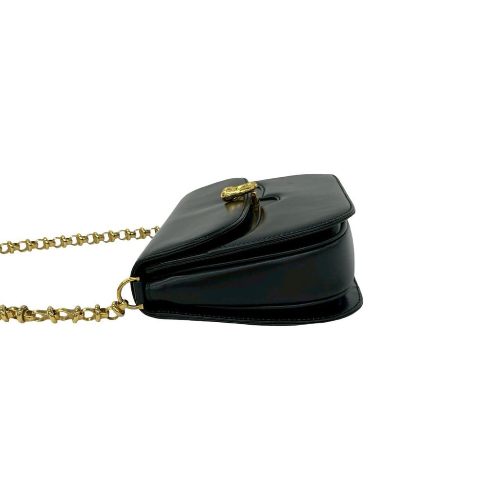 Gucci Black Leather Pochette Shoulder Bag (Pre-Owned)