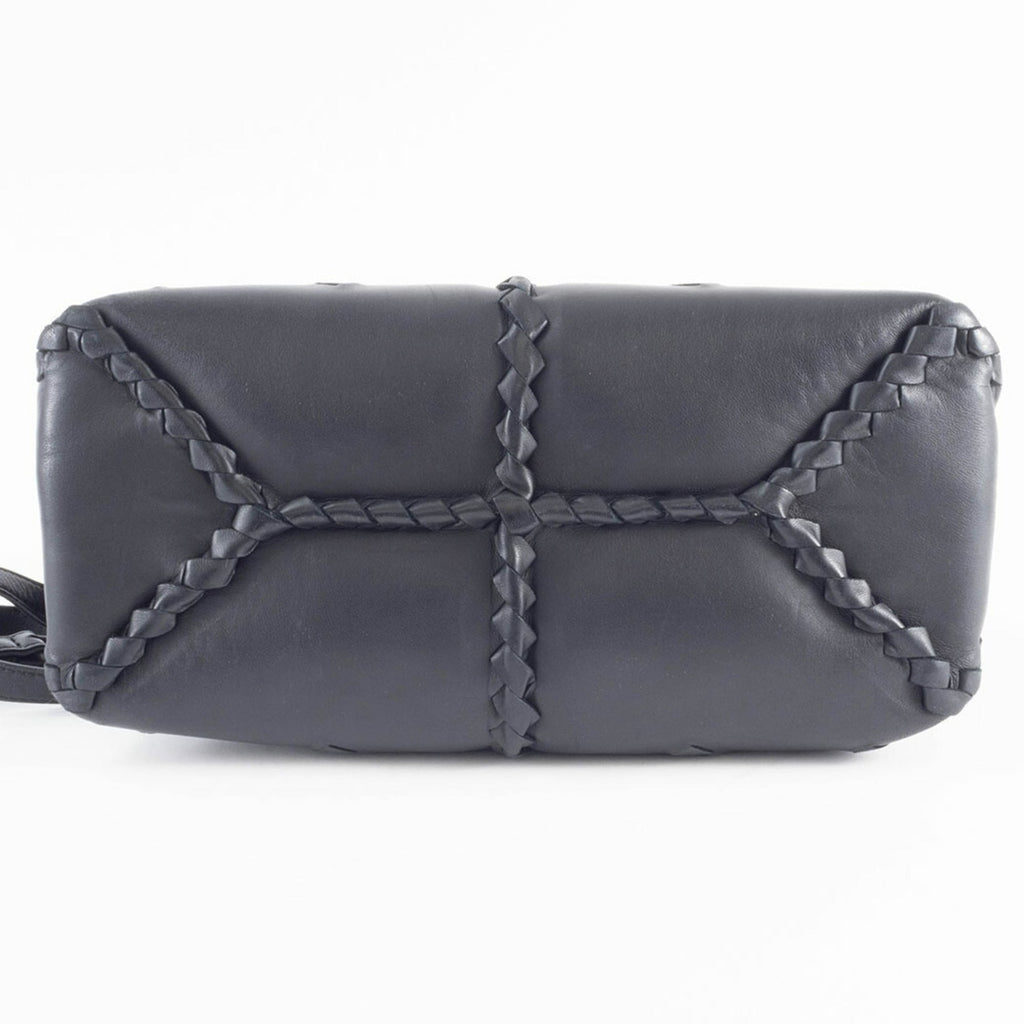 Bottega Veneta Black Leather Shoulder Bag