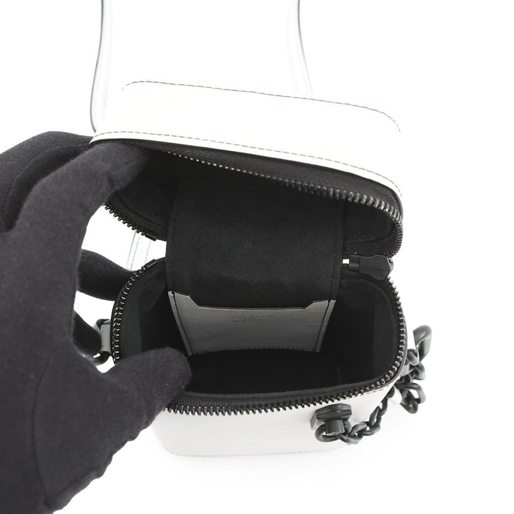 Louis Vuitton Epi Black Blanc White Epi Leather Shoulder Bag