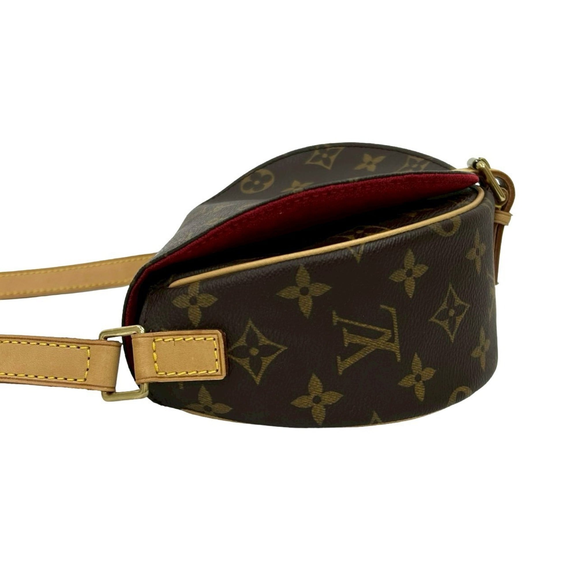 Louis Vuitton Brown Leather Pvc Pochette Shoulder Bag