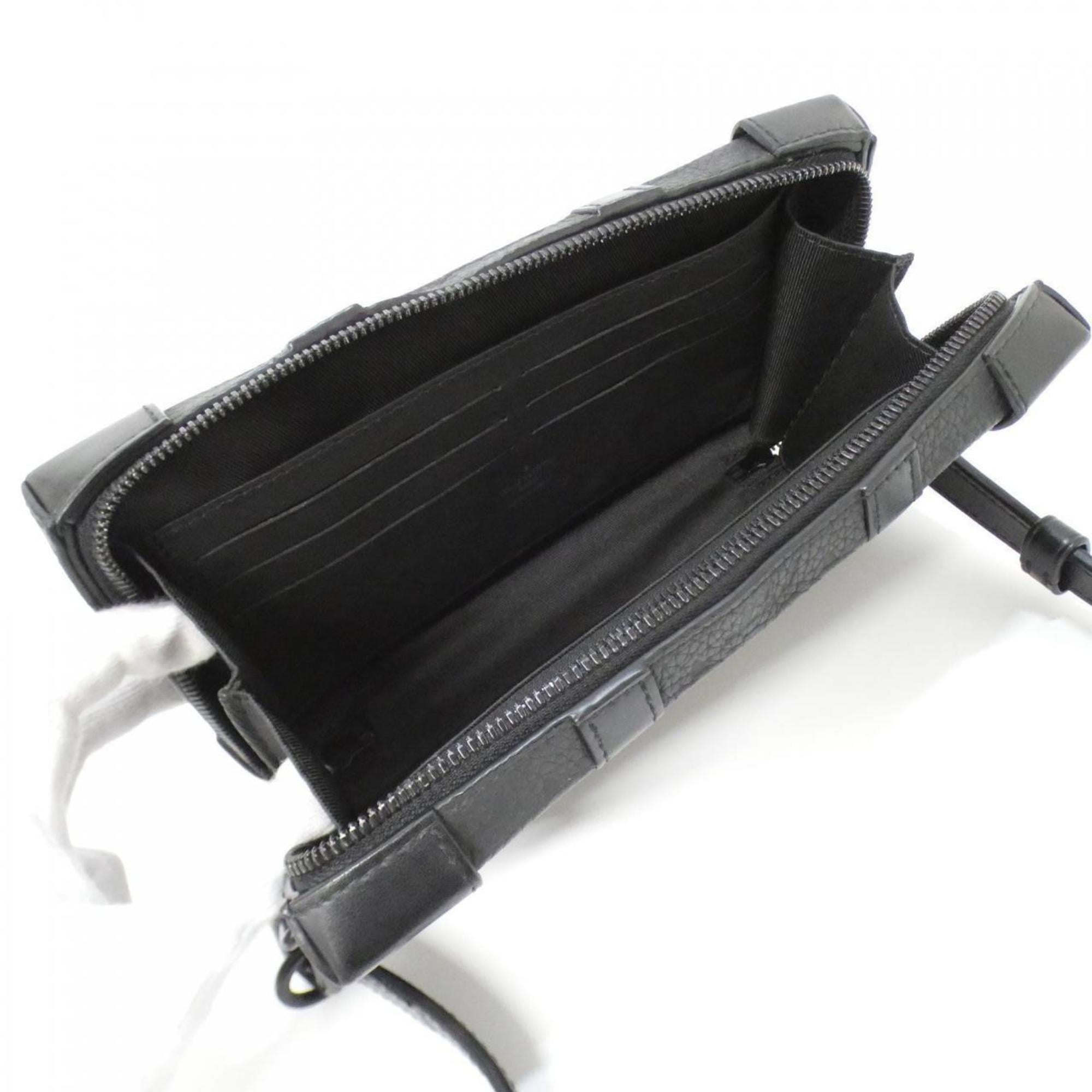 Louis Vuitton Black Leather Shoulder Bag