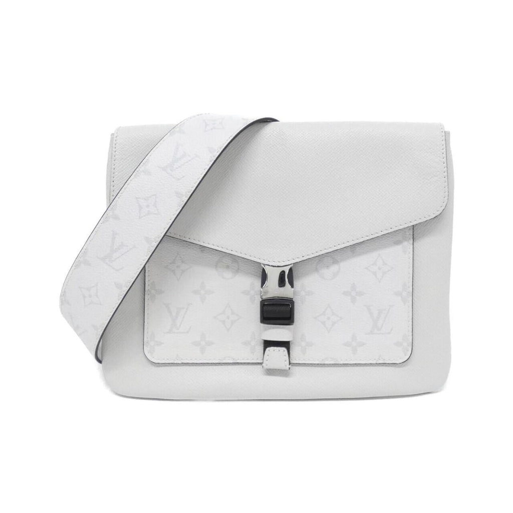 Louis Vuitton White Coated Canvas Shoulder Bag