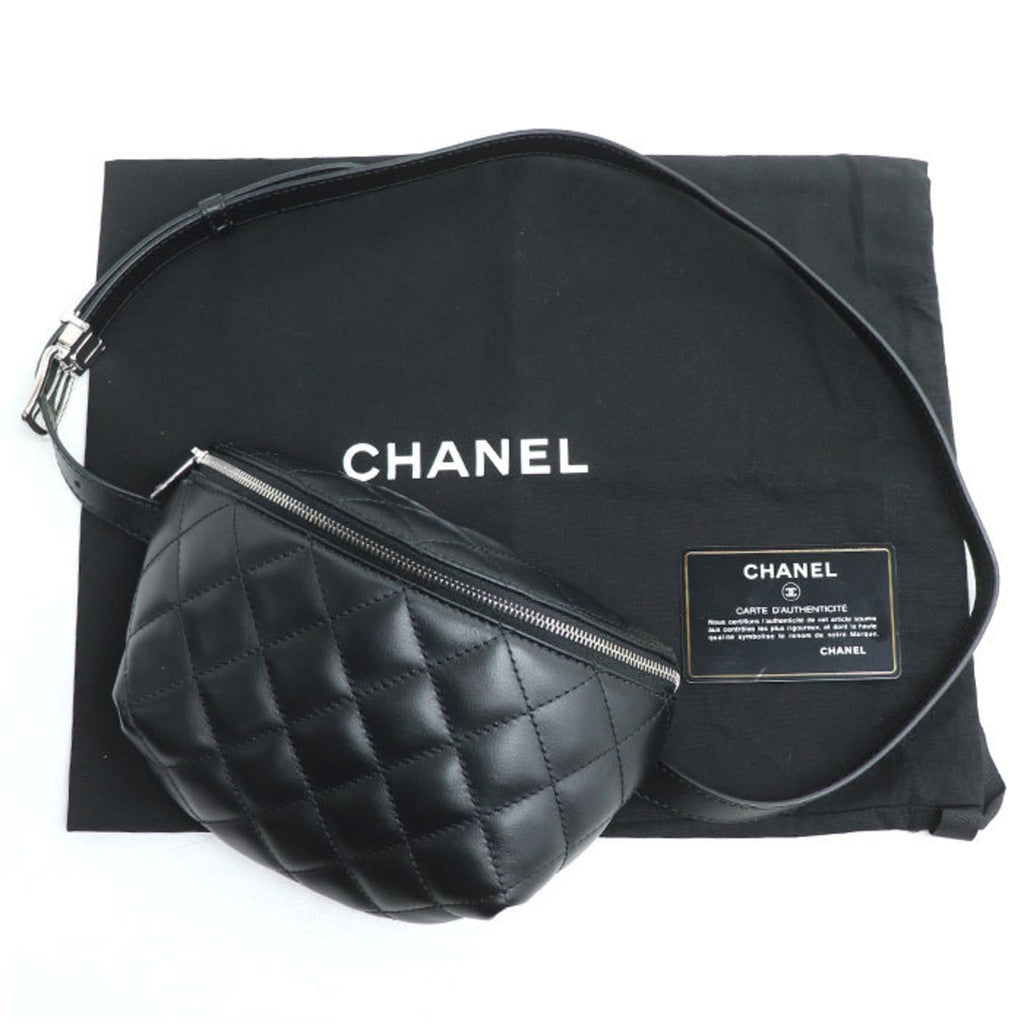 Chanel Black Leather Fanny Pack
