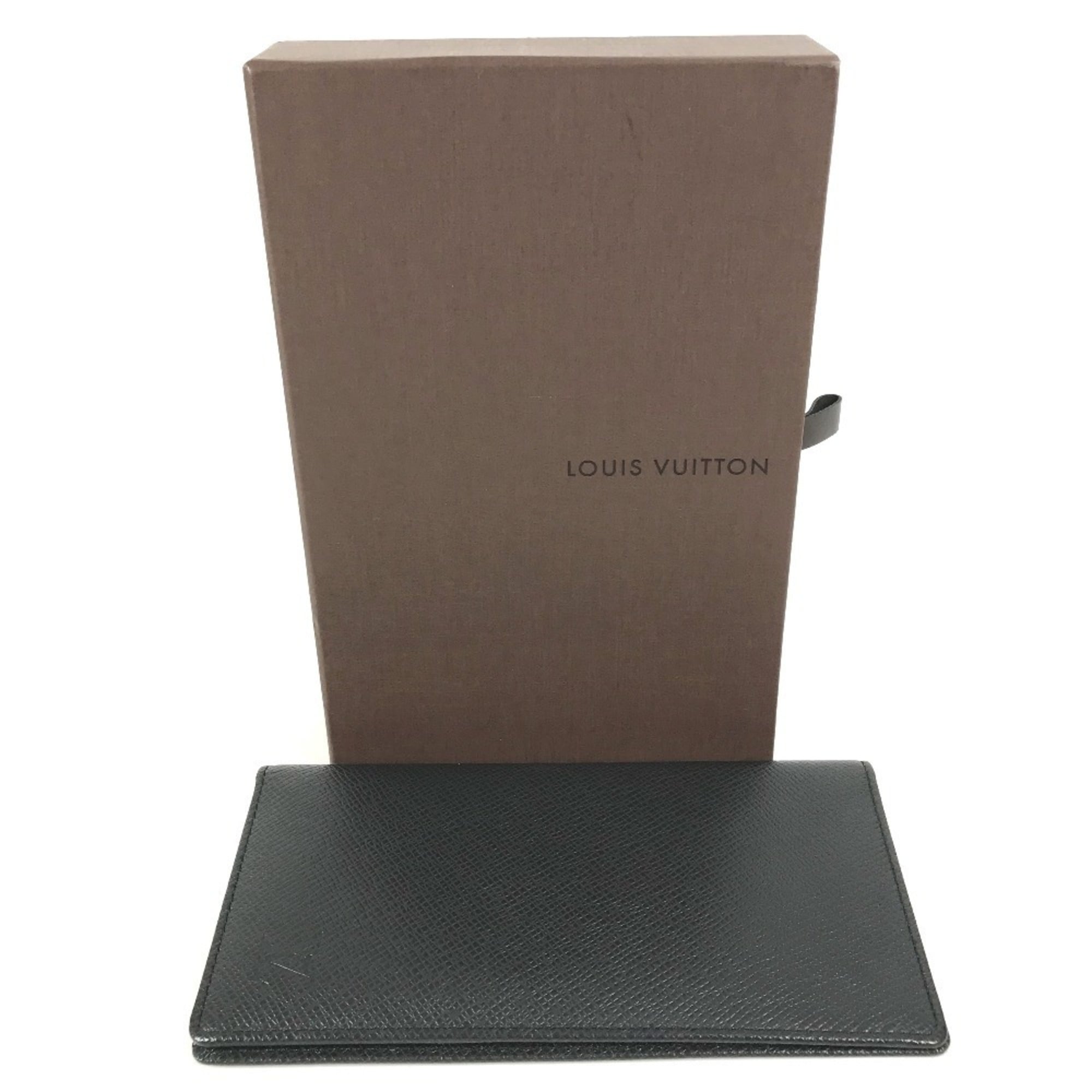 Louis Vuitton Taiga Ardoise Black Taiga Leather Long Wallet