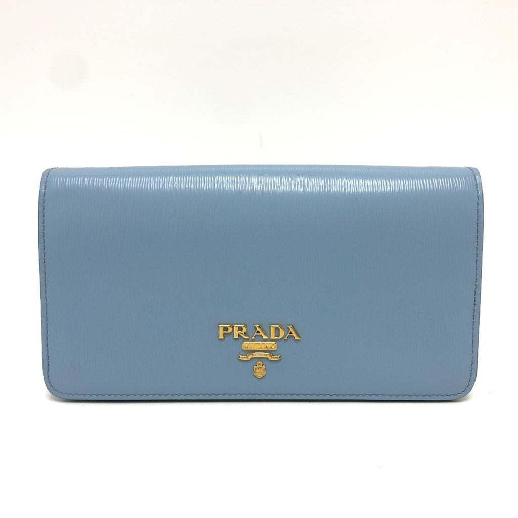Prada Blue Leather Shoulder Bag