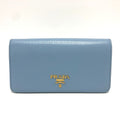 Prada Blue Leather Shoulder Bag