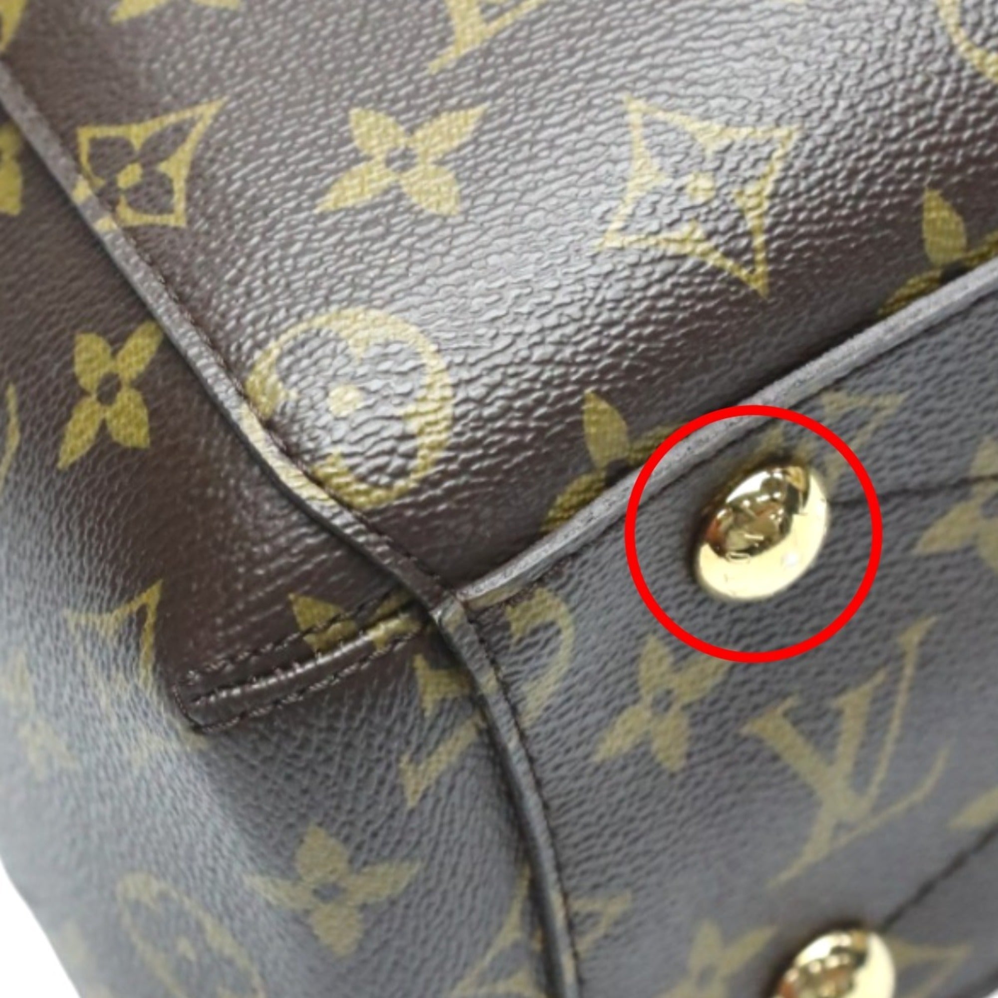 Louis Vuitton Brown Monogram Canvas Handbag Shoulder Bag