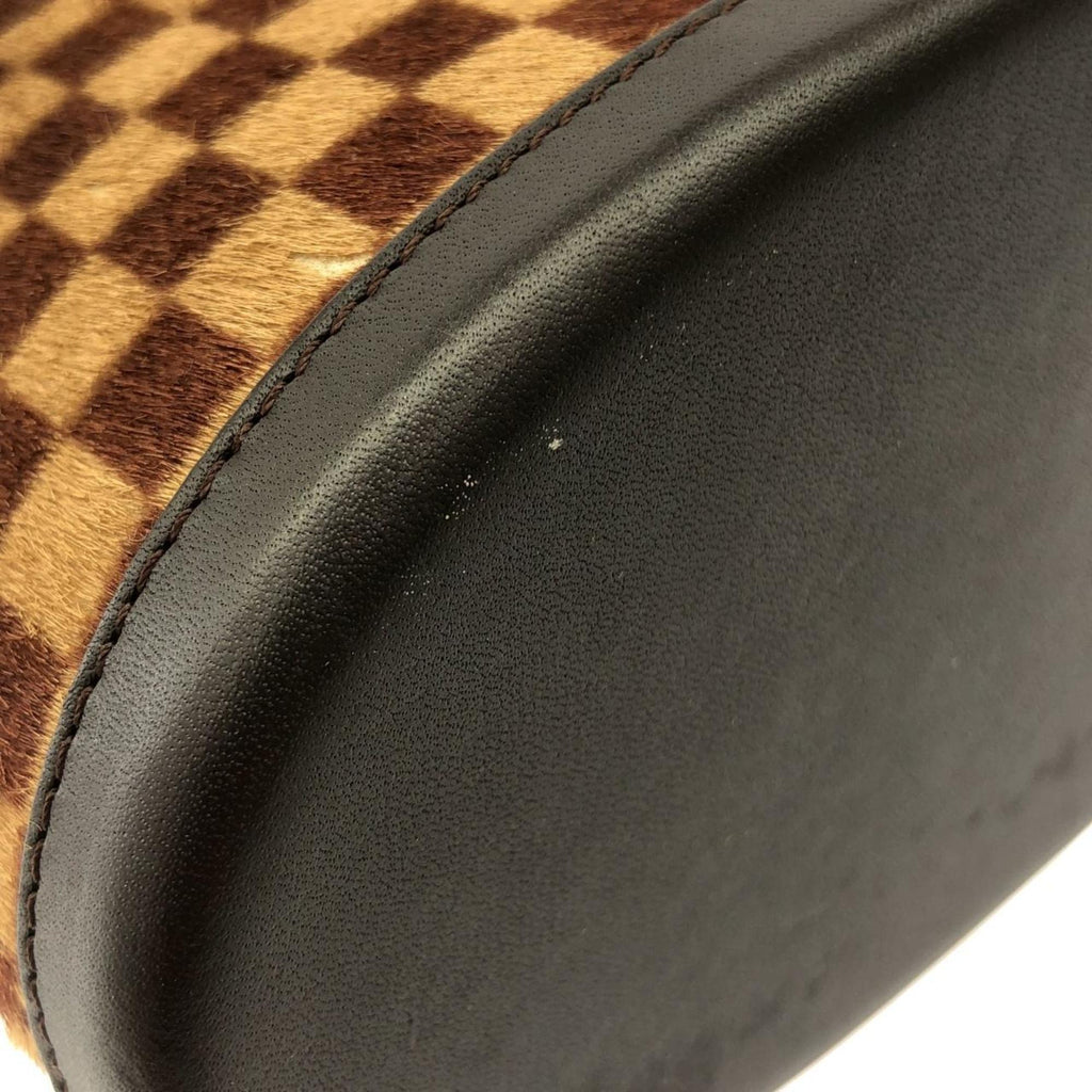 Louis Vuitton Brown Damier Sauvage Ebene Leather Handbag