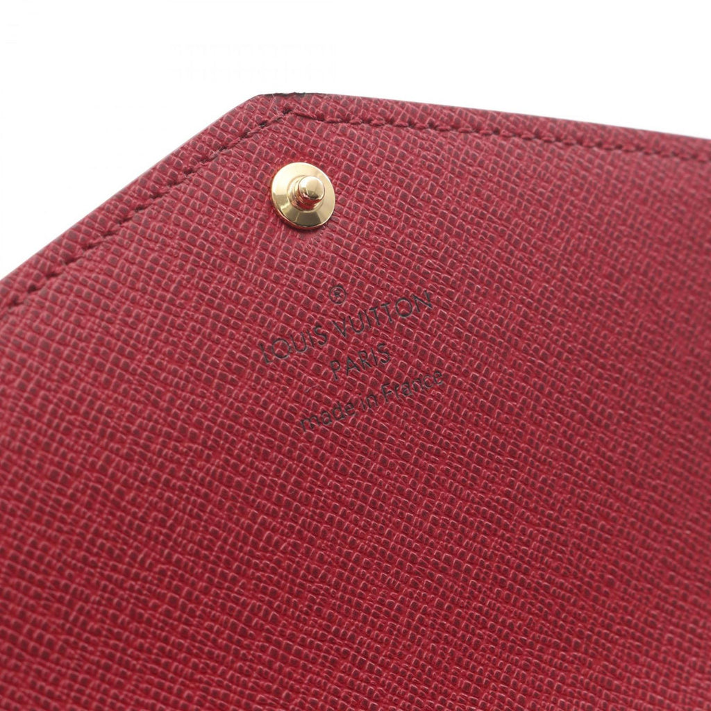 Louis Vuitton Brown Fuchsia Monogram Pink Monogram Long Wallet