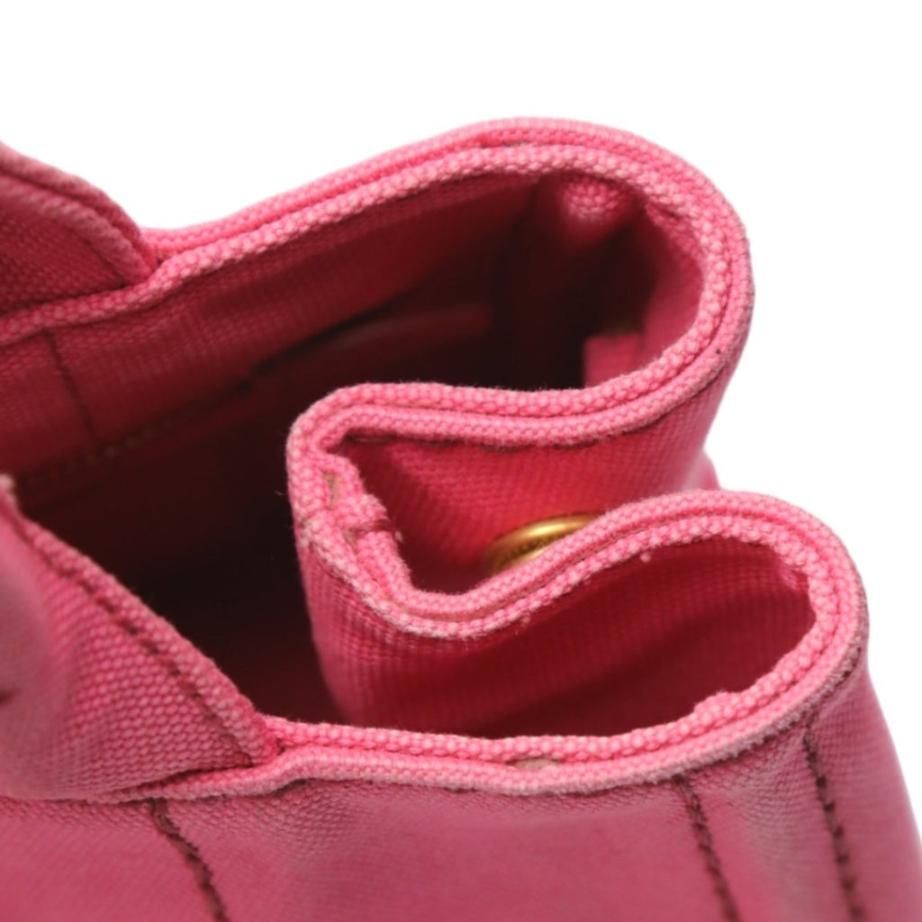 Prada Canapa Pink Cotton Canvas Tote Bag