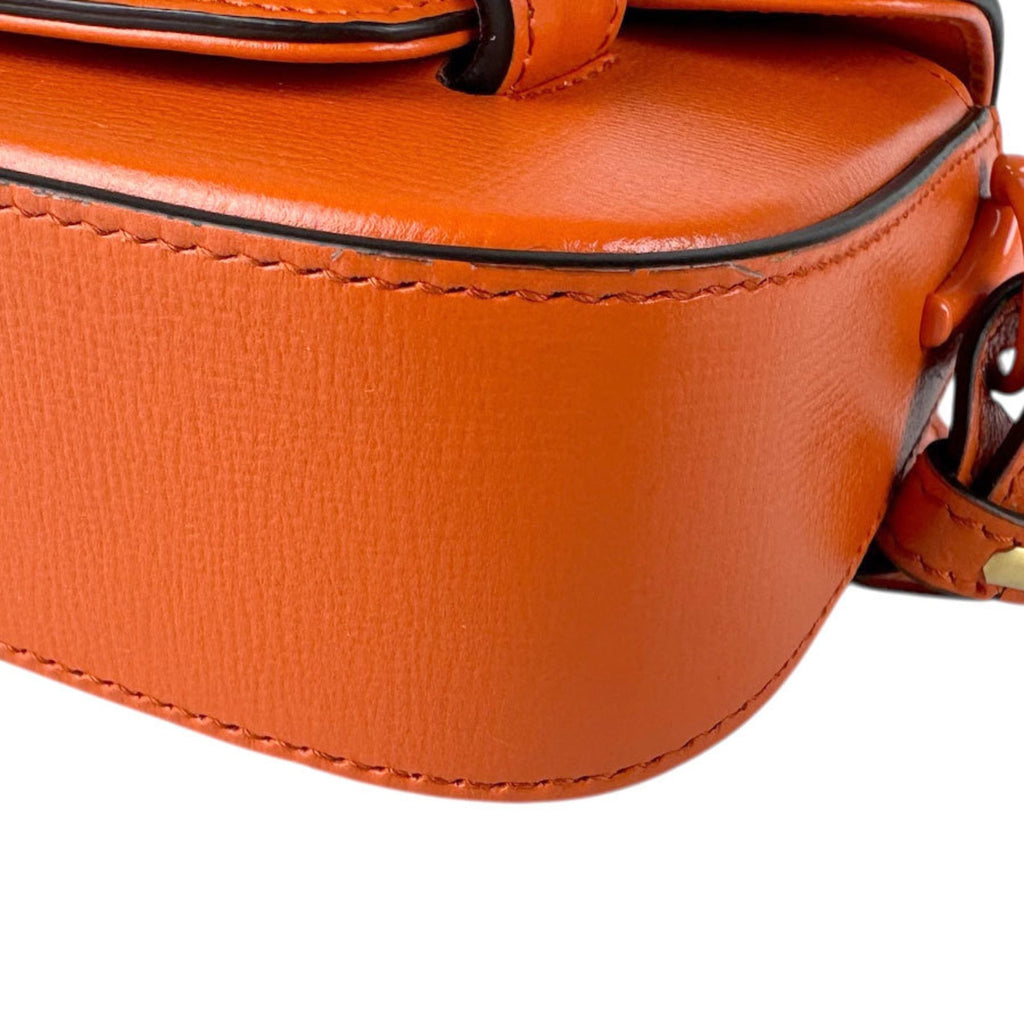 Gucci Orange Leather Shoulder Bag (Pre-Owned)