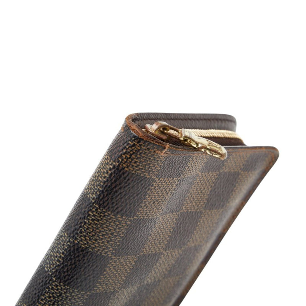 Louis Vuitton Brown Pvc Leather Long Wallet