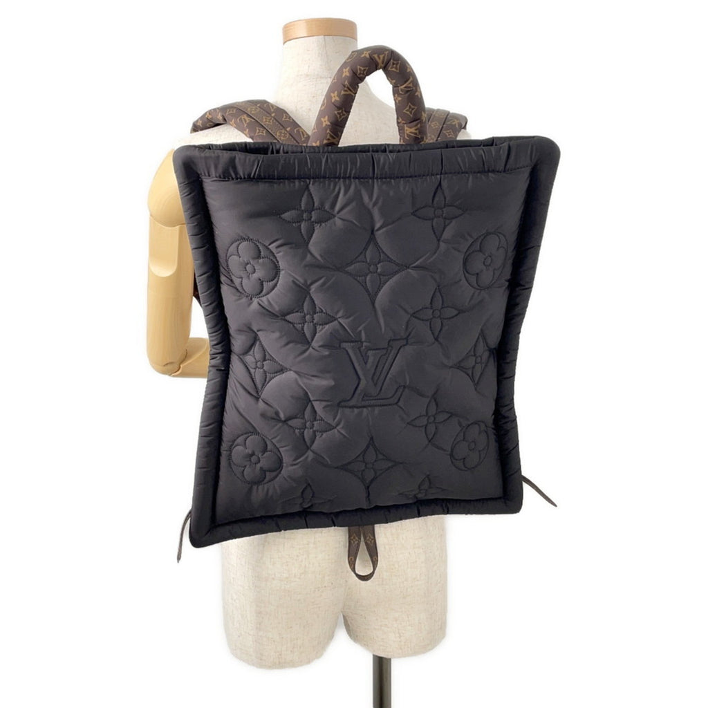 Louis Vuitton Noir Nylon Monogram Backpack