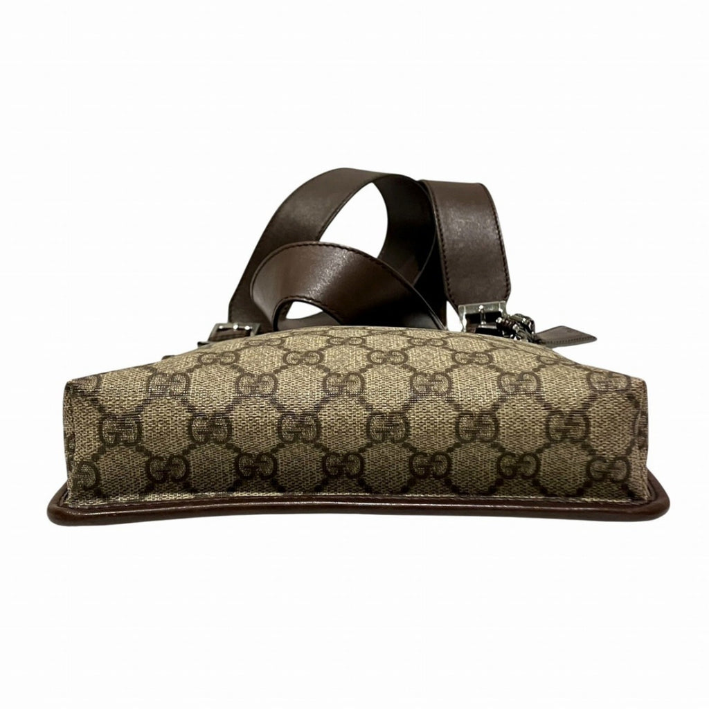 Gucci Beige Brown Pvc Leather Shoulder Bag (Pre-Owned)