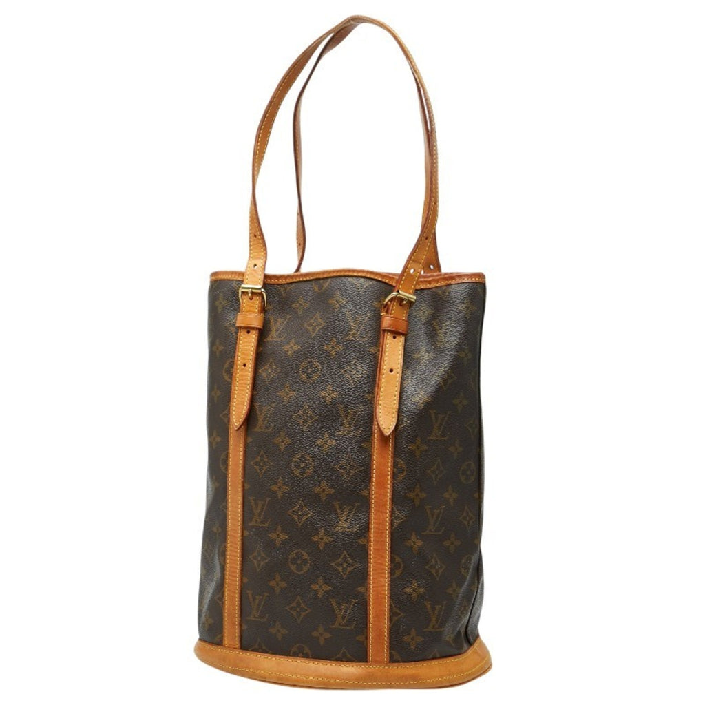 Louis Vuitton Brown Pvc Leather Shoulder Bag Tote Bag