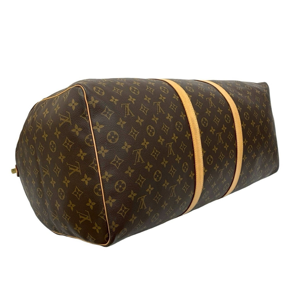 Louis Vuitton Brown Leather Pvc Boston Bag Handbag