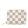 Louis Vuitton White Pvc Leather Coin Purse/Coin Case