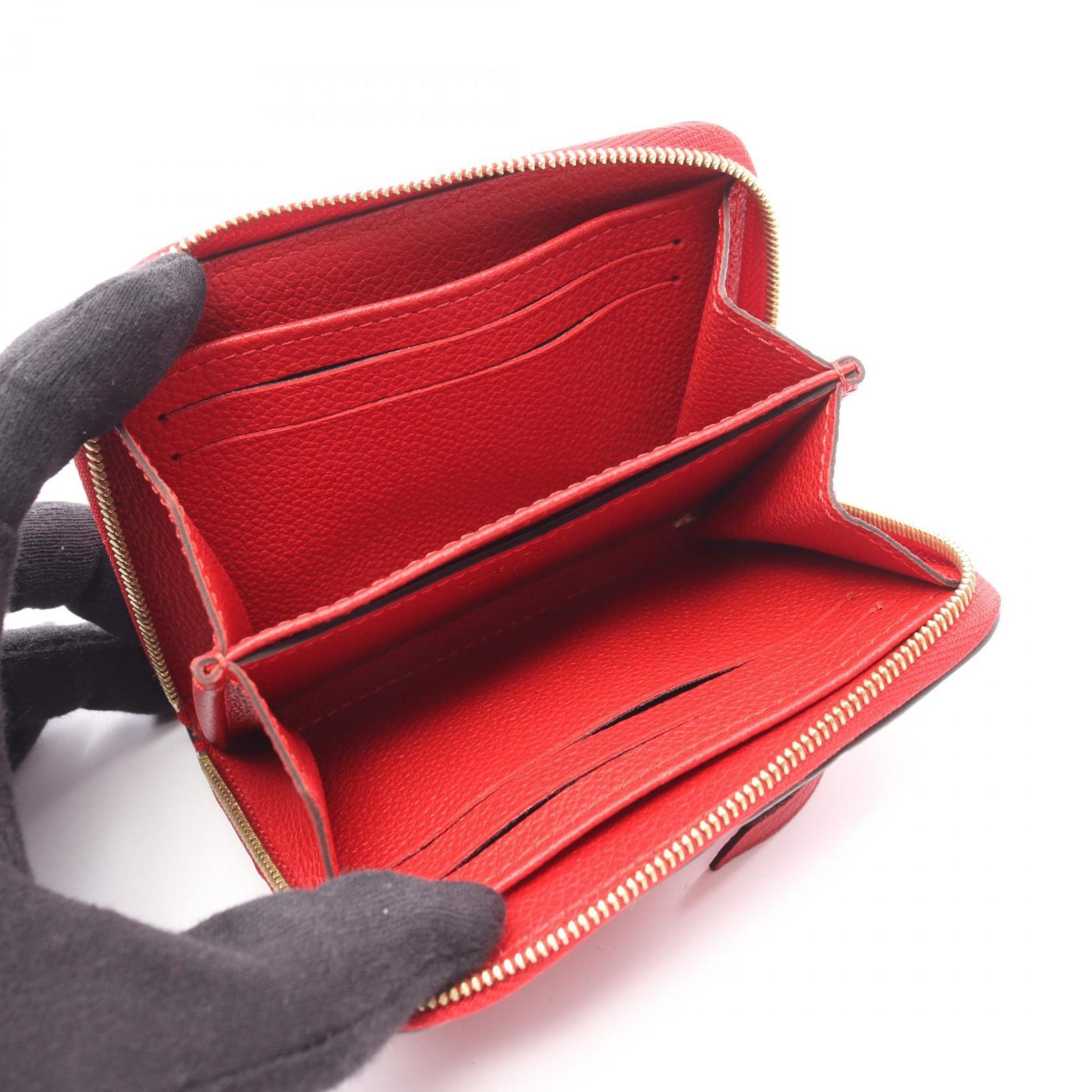 Louis Vuitton Cerise Red Color Monogram Empreinte Coin Purse/Coin Case