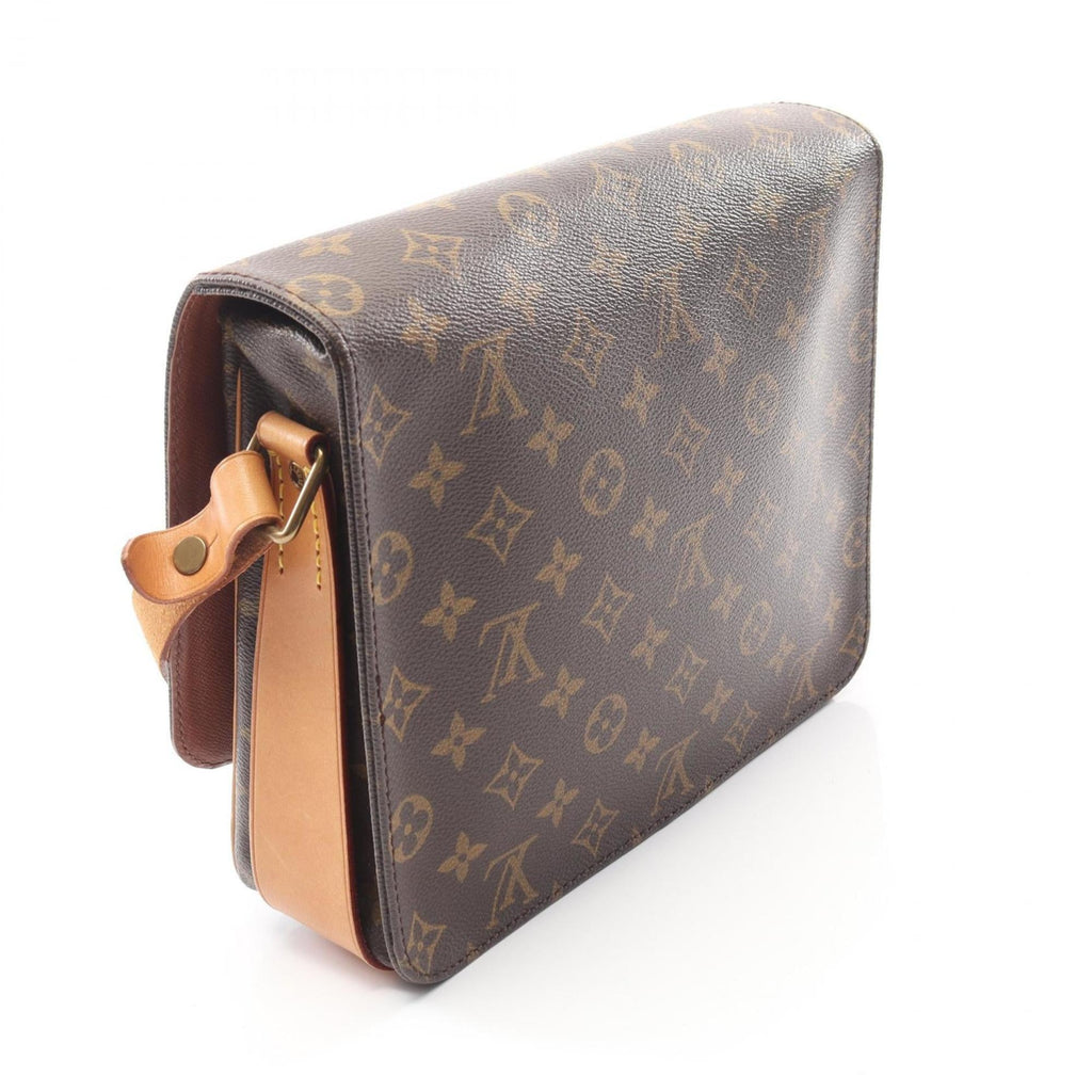 Louis Vuitton Brown Monogram Coated Canvas Leather Handbag Shoulder Bag
