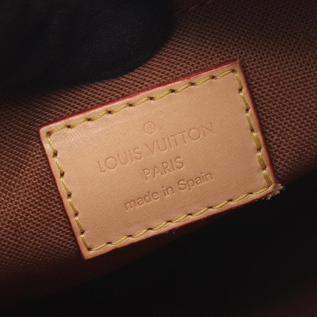 Louis Vuitton Brown Coated Canvas Leather Shoulder Bag