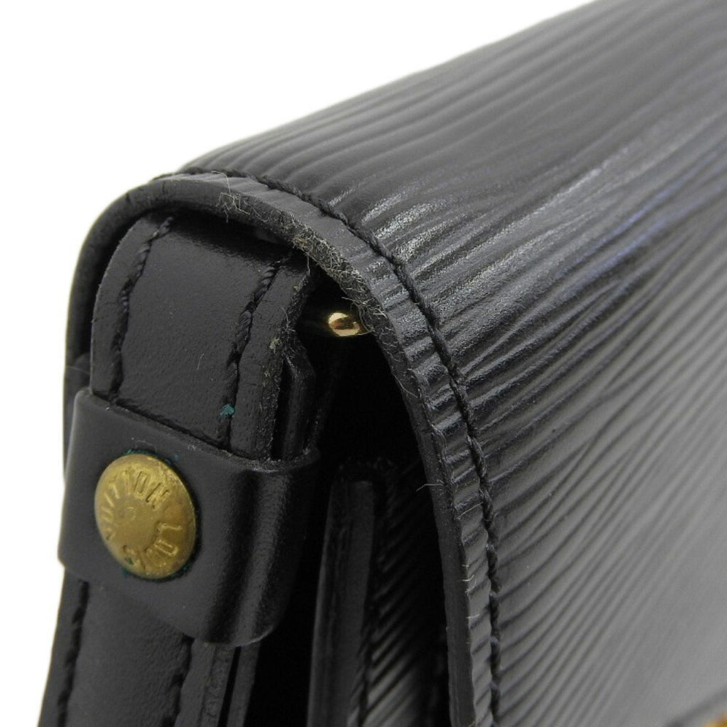 Louis Vuitton Black Noir Epi Leather Clutch Bag Pochette