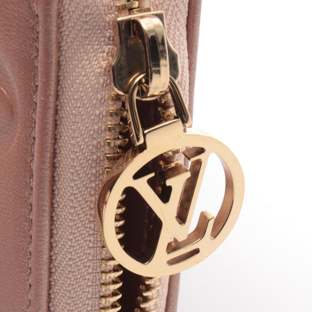 Louis Vuitton Pink Rose Gold Monogram Leather Long Wallet