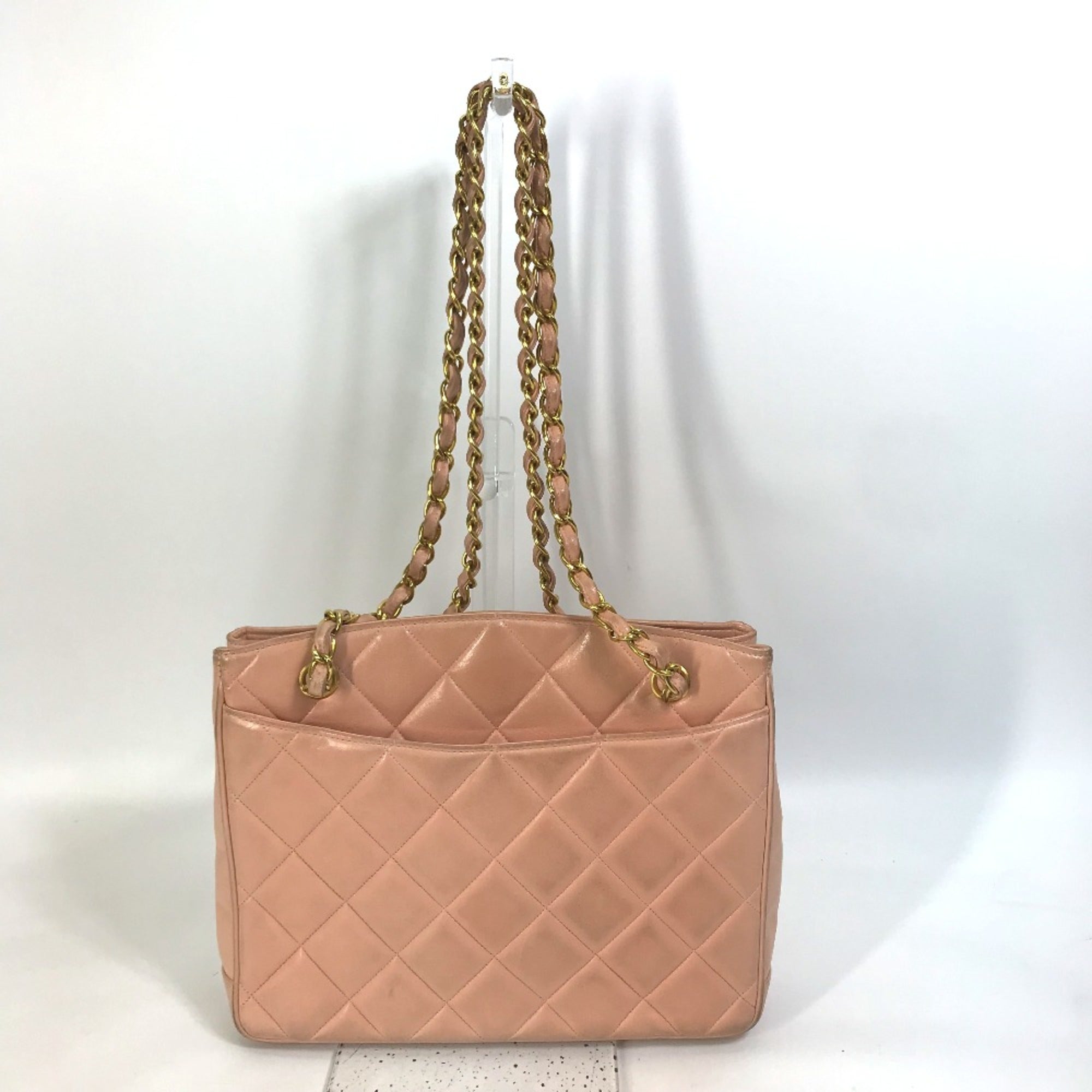 Chanel Pink Leather Shoulder Bag