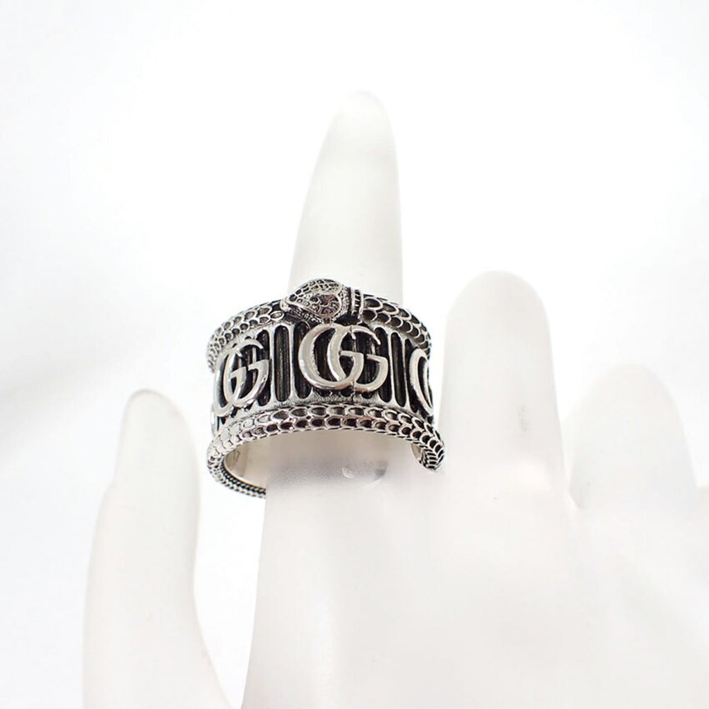 Gucci Sterling Silver 925 Band Ring (Pre-Owned)