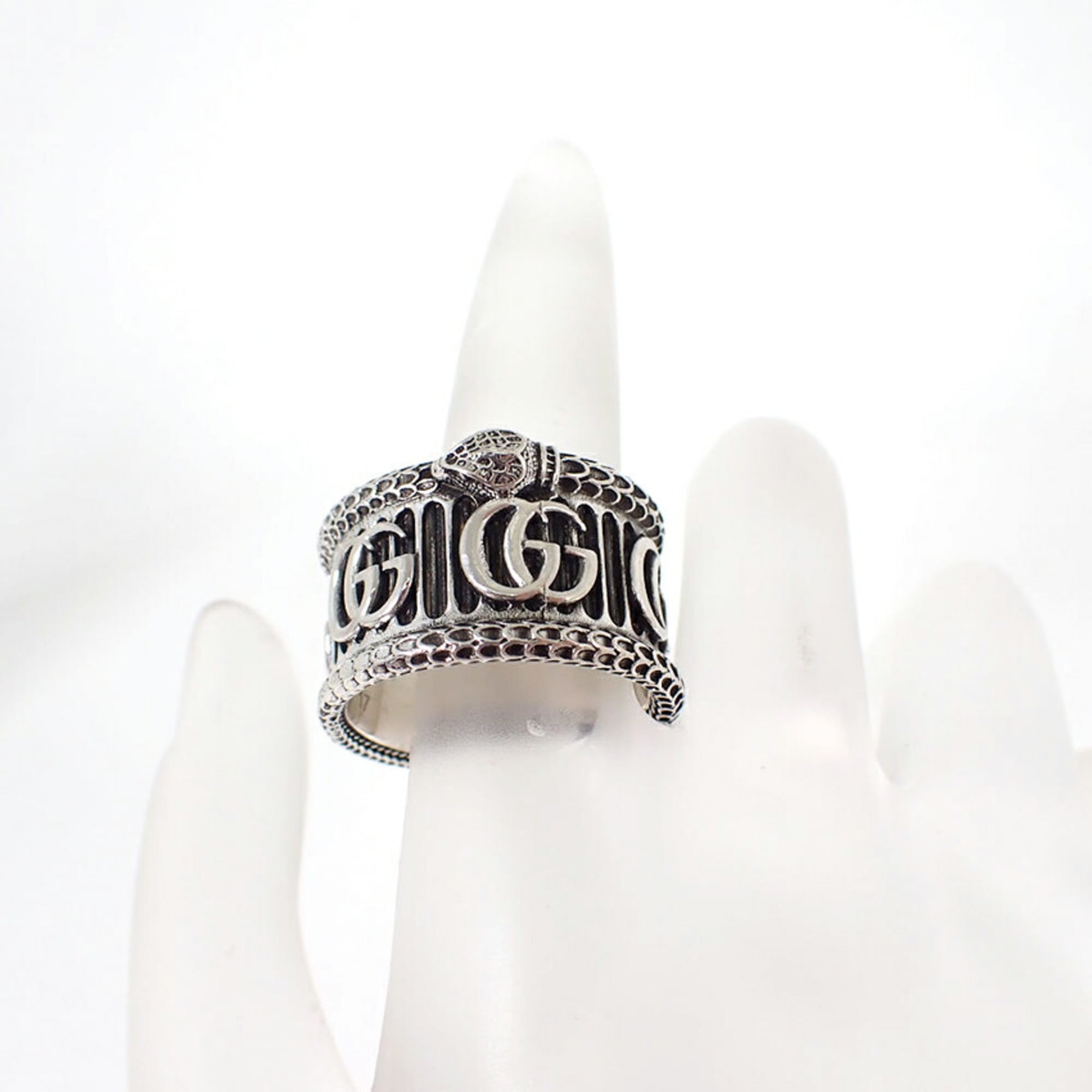 Gucci Sterling Silver 925 Band Ring (Pre-Owned)