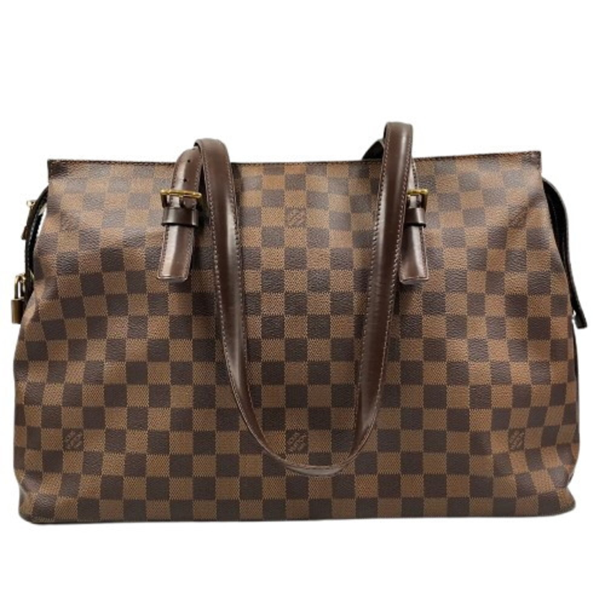 Louis Vuitton Brown Damier Canvas Pvc Tote Bag