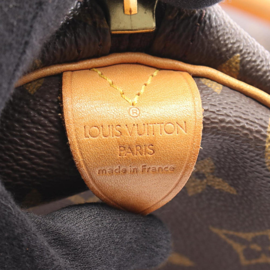 Louis Vuitton Brown Coated Canvas Leather Boston Bag