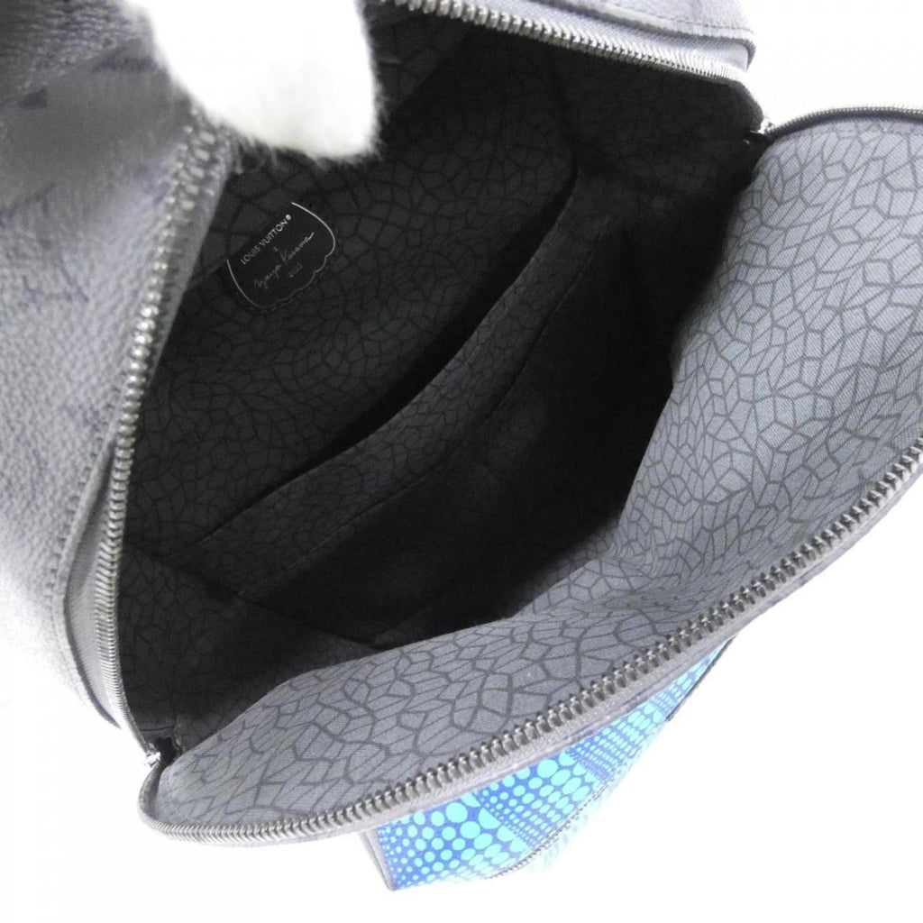 Louis Vuitton Black Gris Coated Canvas Backpack