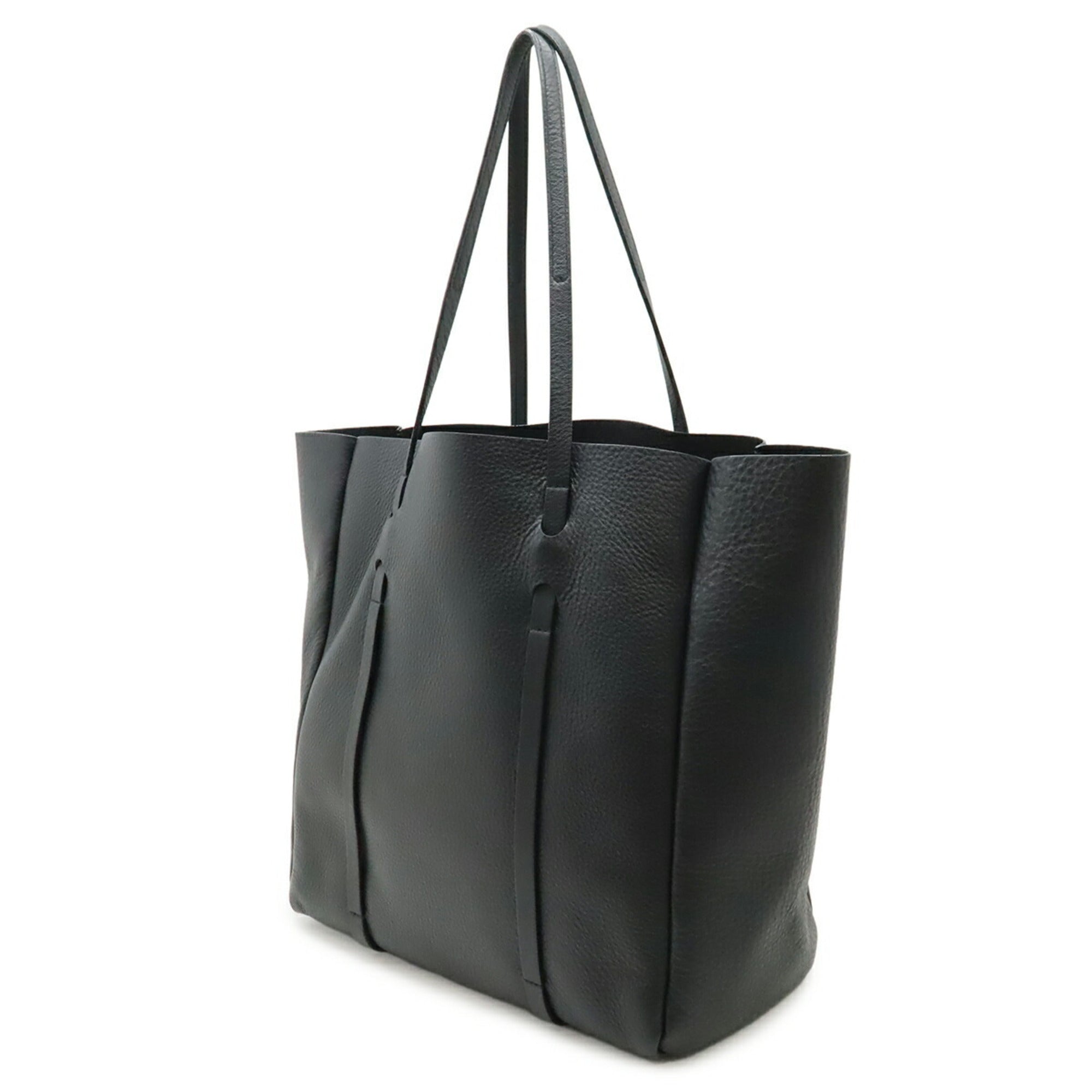 Balenciaga Black Leather Shoulder Bag Tote