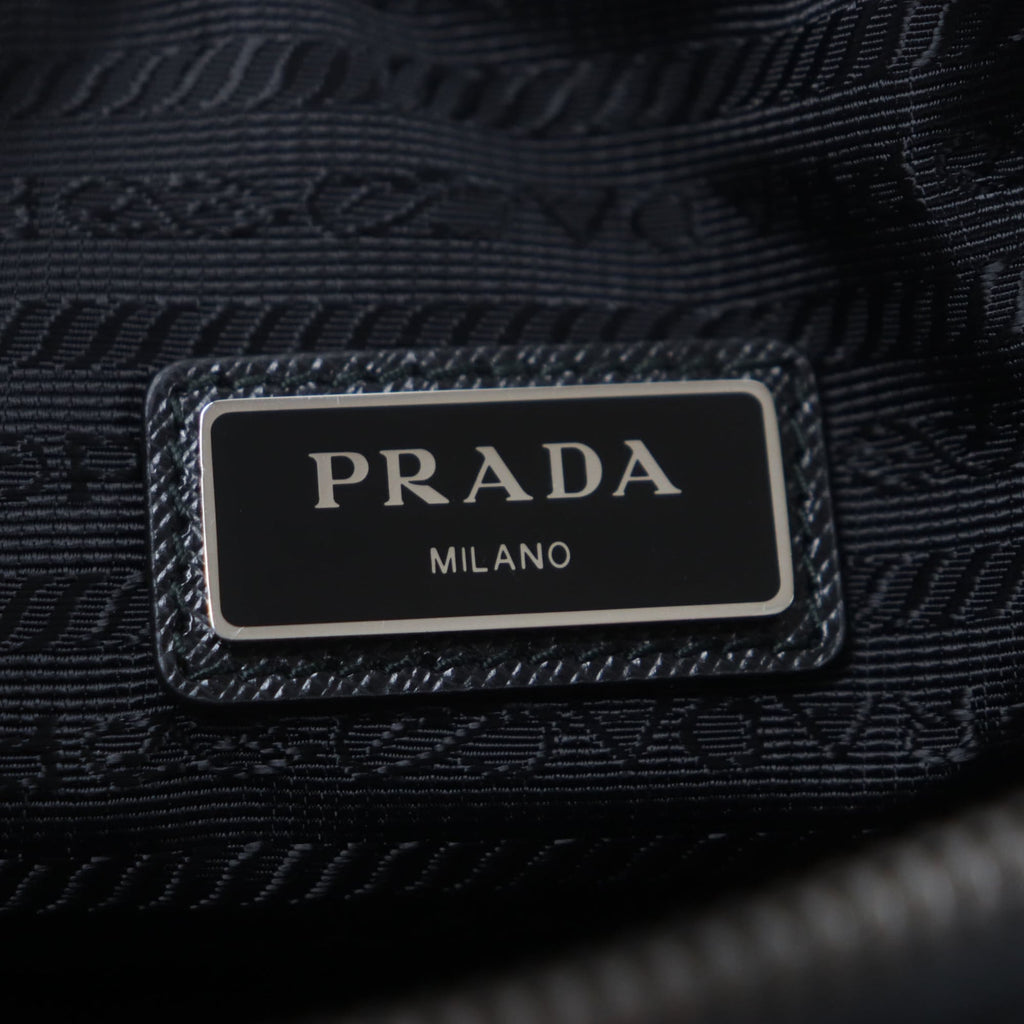Prada Black Nylon Saffiano Shoulder Bag
