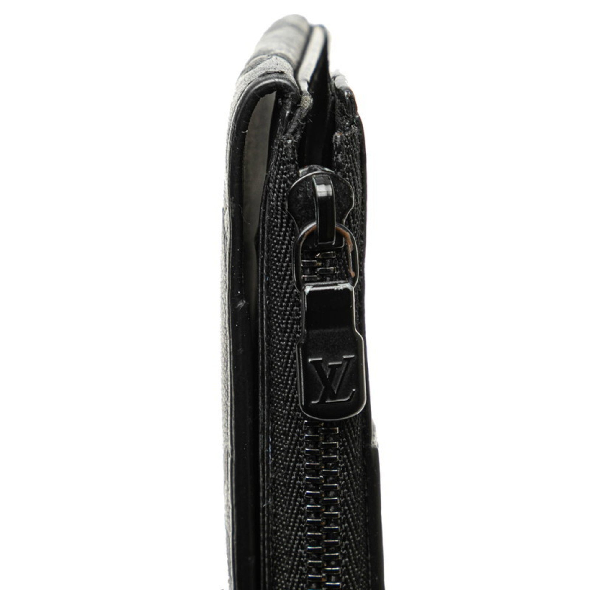 Louis Vuitton Black Noir Leather Coin Purse/Coin Case