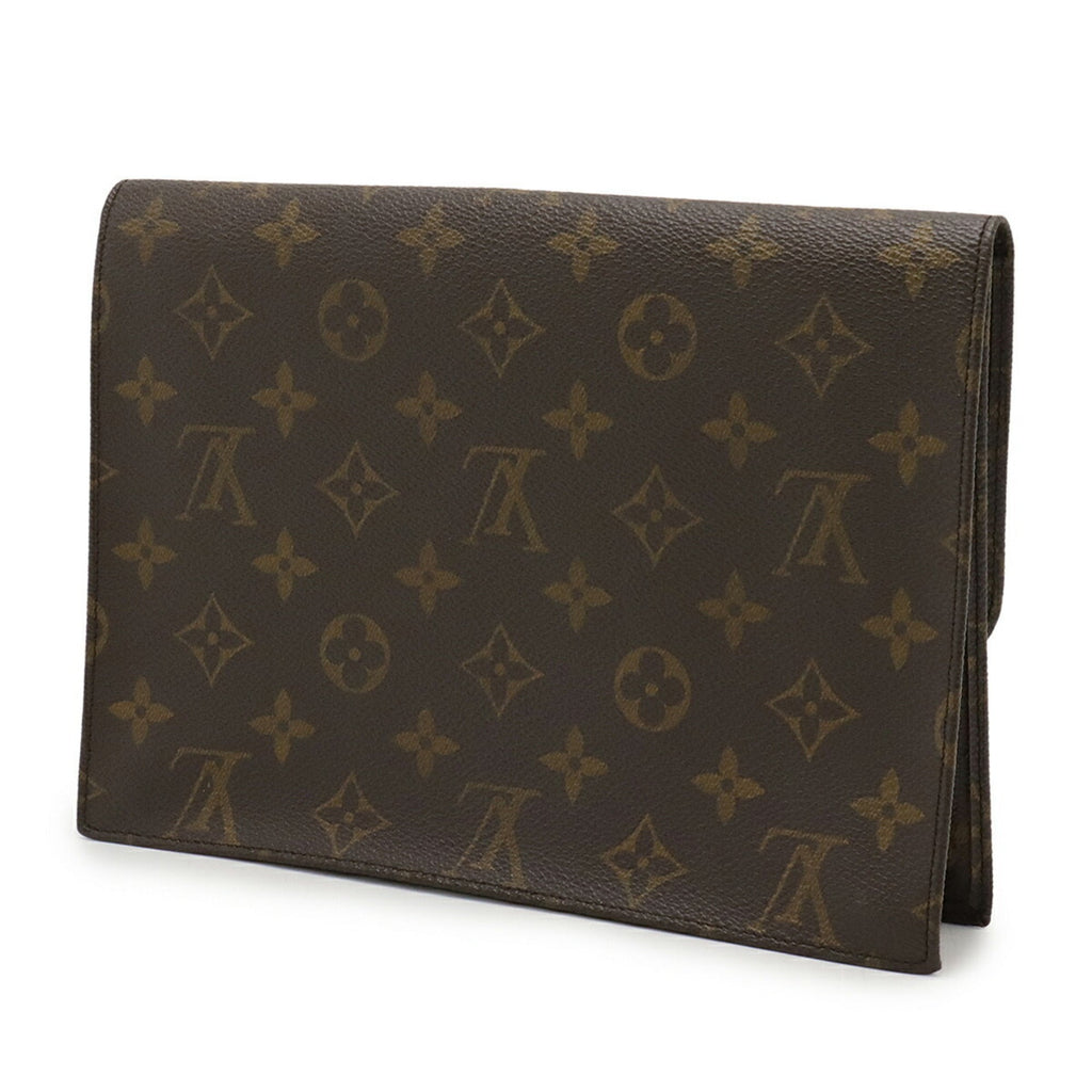 Louis Vuitton Brown Monogram Monogram Clutch Bag Pochette Pouch