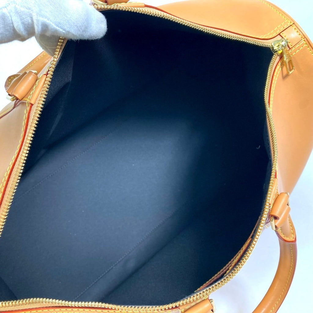 Louis Vuitton Beige Leather Boston Bag