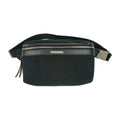 Yves Saint Laurent Black Canvas Leather Fanny Pack (Pre-Owned)