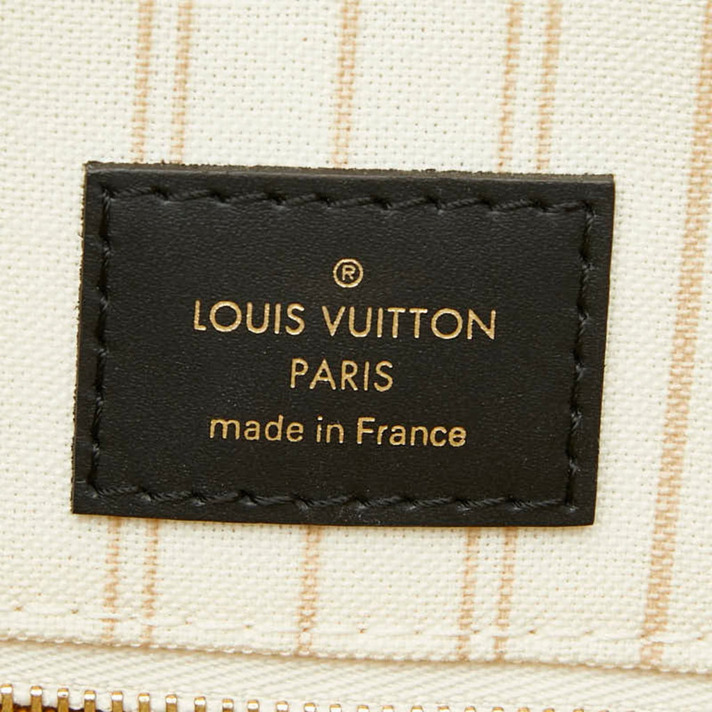 Louis Vuitton Black Brown Lv Off White Pvc Leather Shoulder Bag Tote Bag