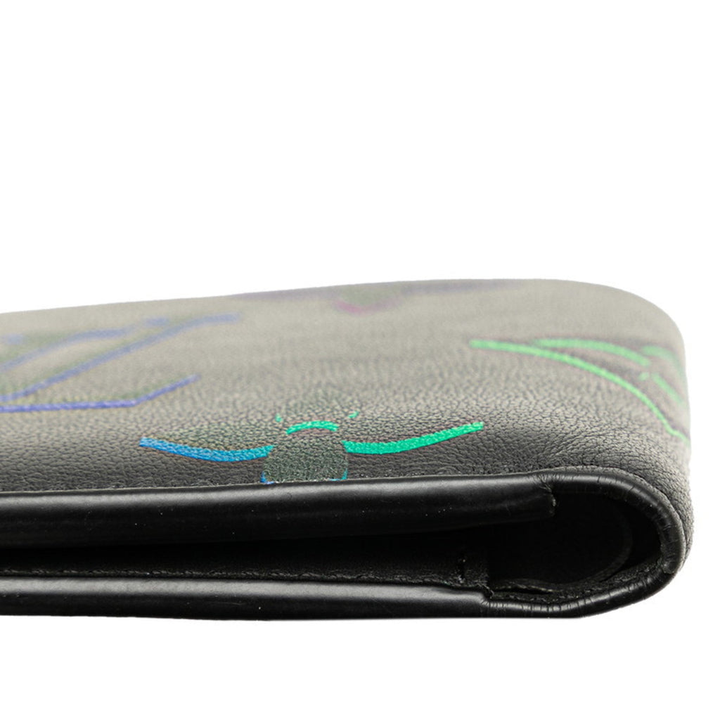 Louis Vuitton Black Noir Leather Bill Wallet