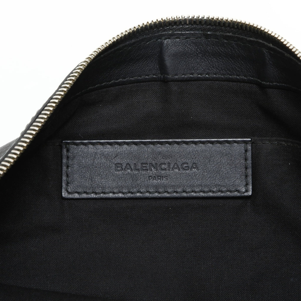 Balenciaga Black Leather Clutch