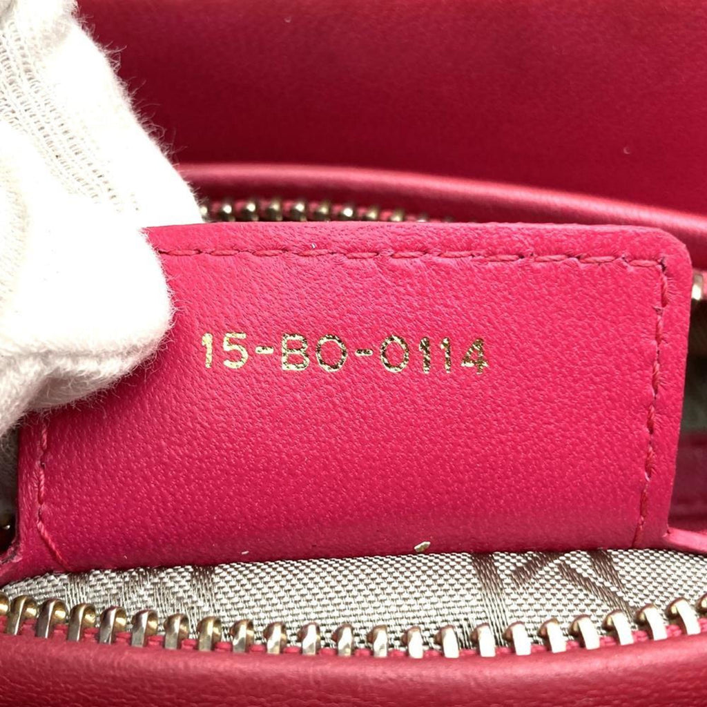 Christian Dior Pink Leather Handbag Shoulder Bag (Pre-Owned)