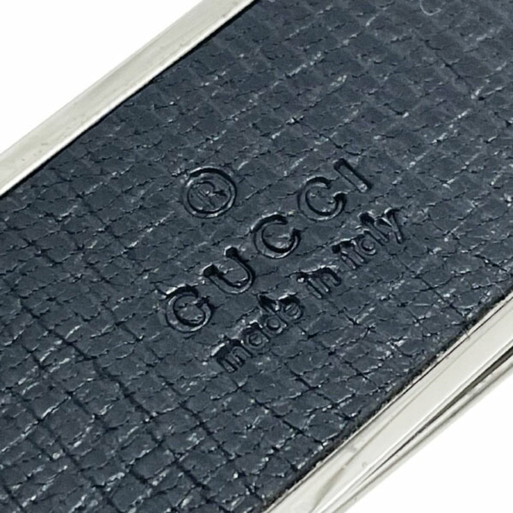 Gucci Black Leather Metal Money Clip (Pre-Owned)