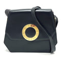 Celine Black Leather Shoulder Bag