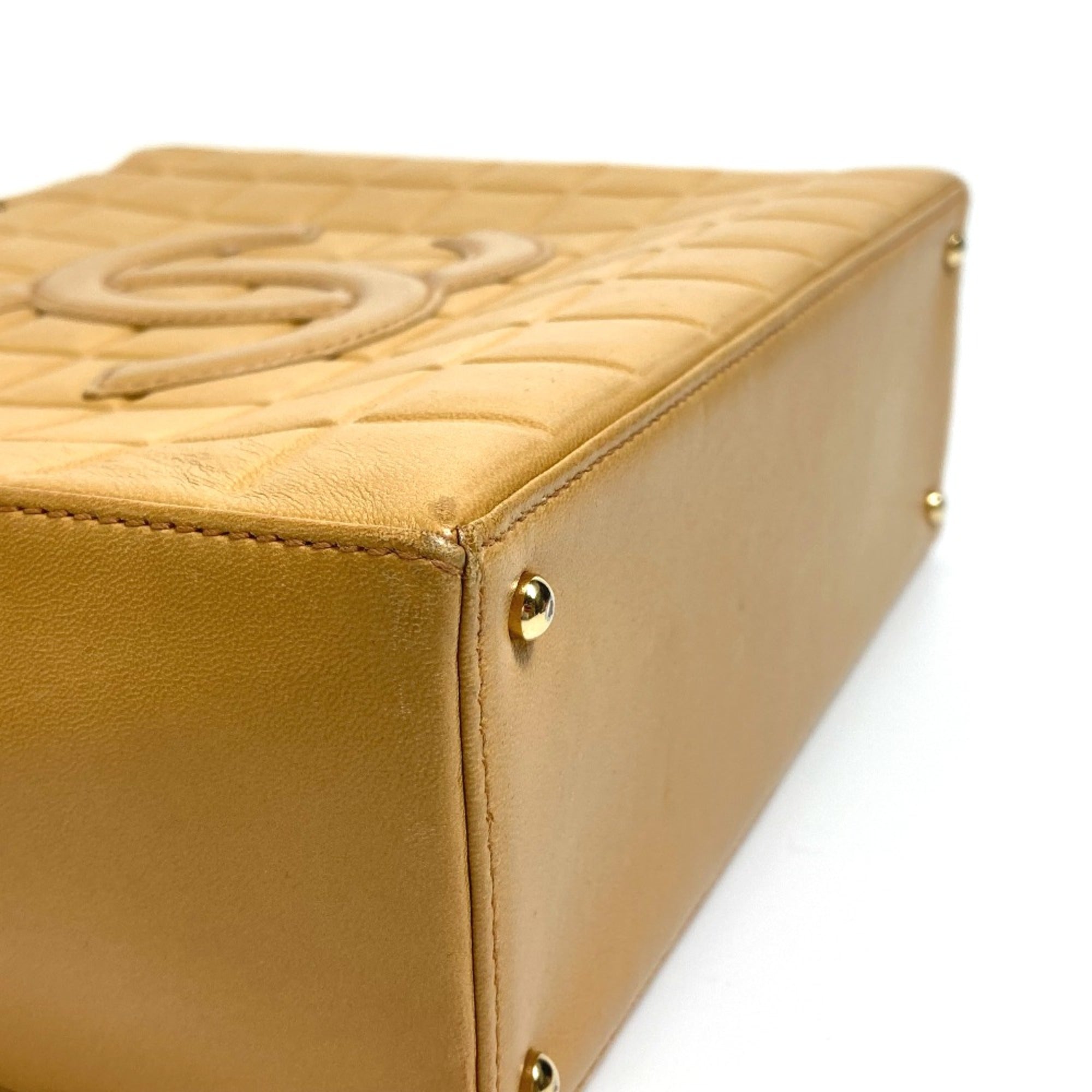 Chanel Beige Leather Tote Bag