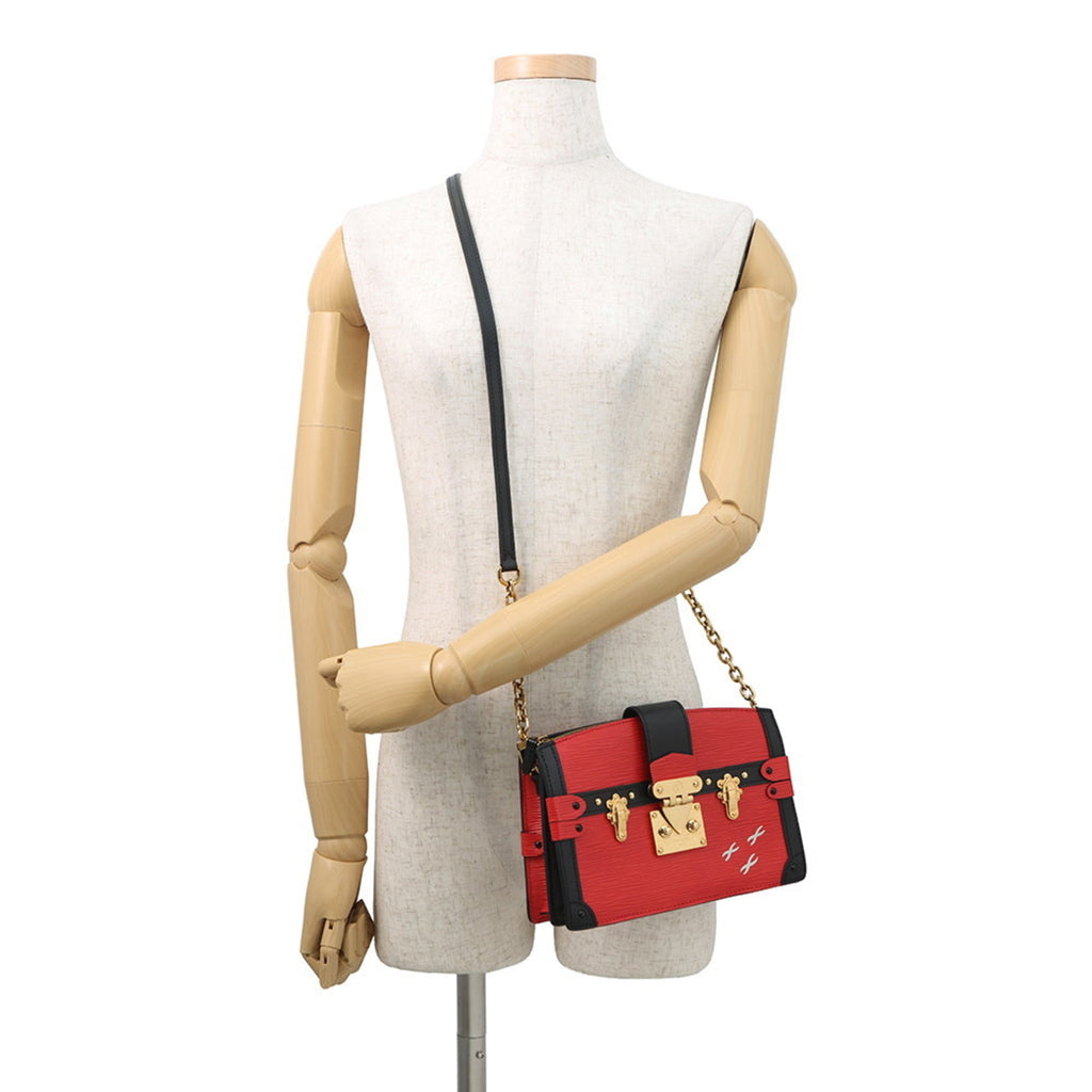 Louis Vuitton Red Color Epi Leather Clutch Bag Shoulder Bag