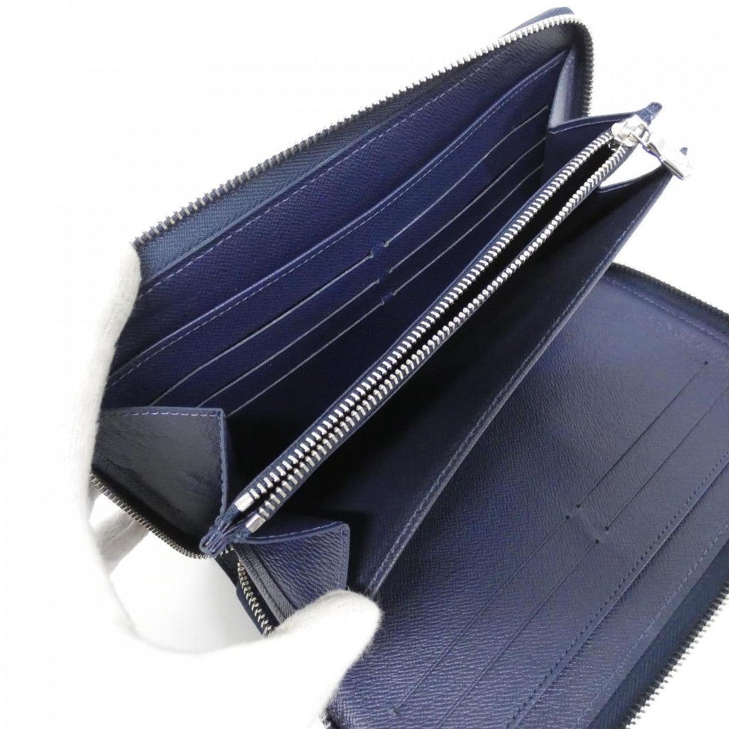 Louis Vuitton Navy Leather Long Wallet